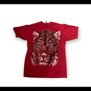 Vintage Jerzees Single Stitch Leopard Tee Sz. L